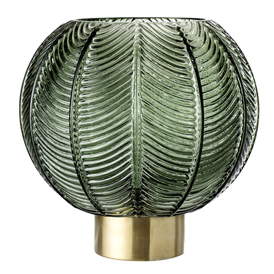 Spherical Leaf Glass Vase from Bloomingville