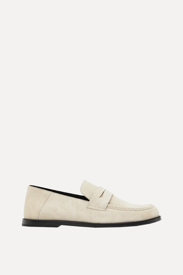 Split Leather Loafers from Massimo Dutti