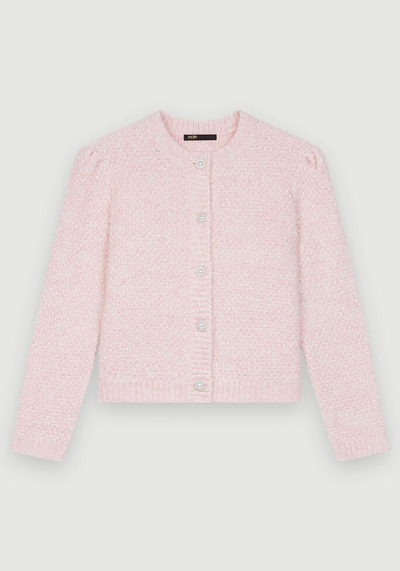 Marina Jewel-Button Knitted Cardigan from Maje