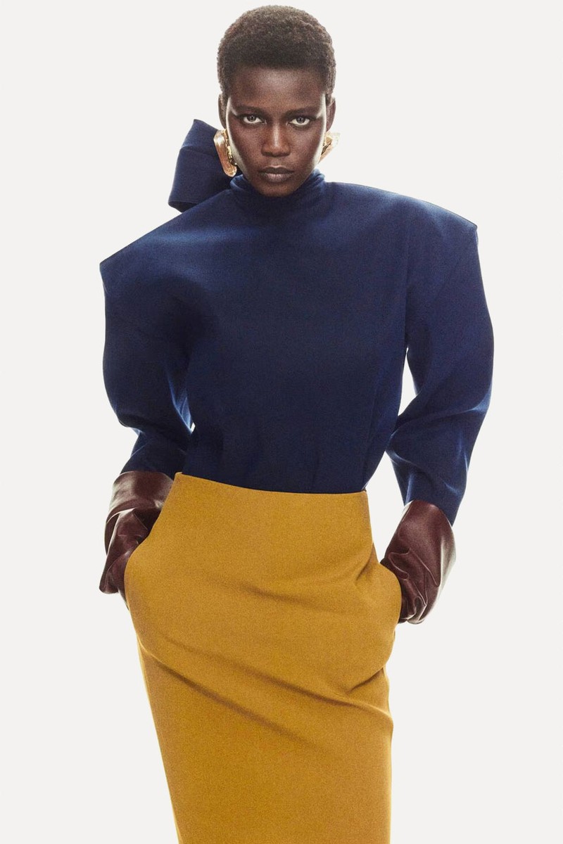 Boxy Lavallière Top from Saint Laurent