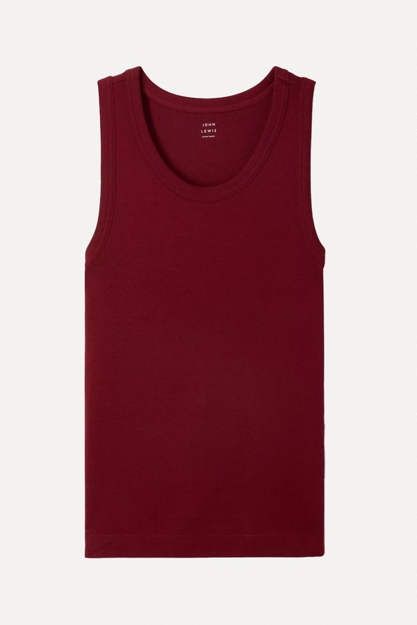 Cotton Sleeveless Tank Top from John Lewis