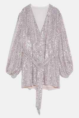Sequin Blazer Dress from Zara