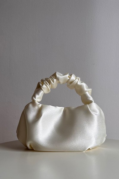 Scrunchie Satin Small Evening Bag  from Mirari Bags