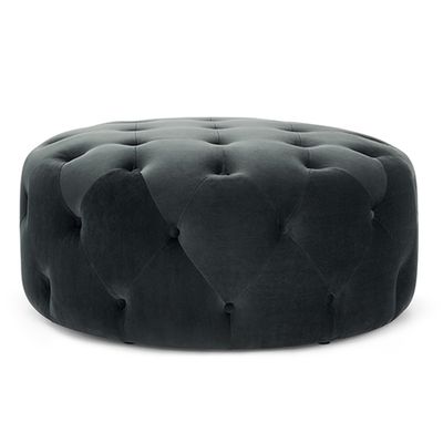 Hampton Large Velvet Pouffe