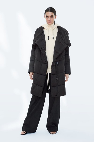 Puffer Coat With Wraparound Collar from Zara