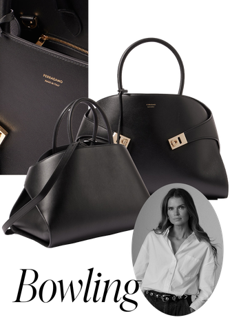 Hug Medium Leather Tote Bag from Ferragamo