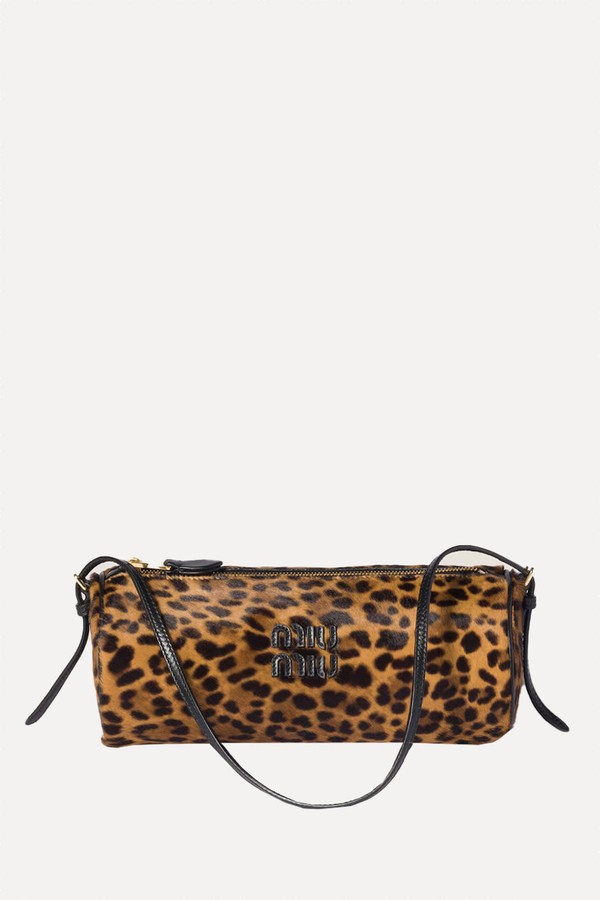 Calf Hair Logo Pouch from Miu Miu