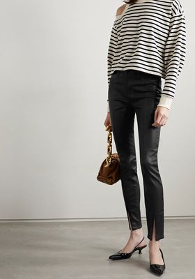 Jyothi Coated High-Rise Skinny Jeans from L’agence