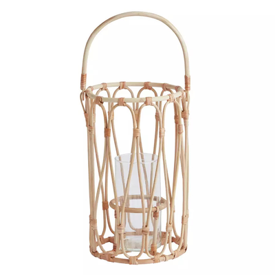 Large Bamboo Lantern Candle Holder