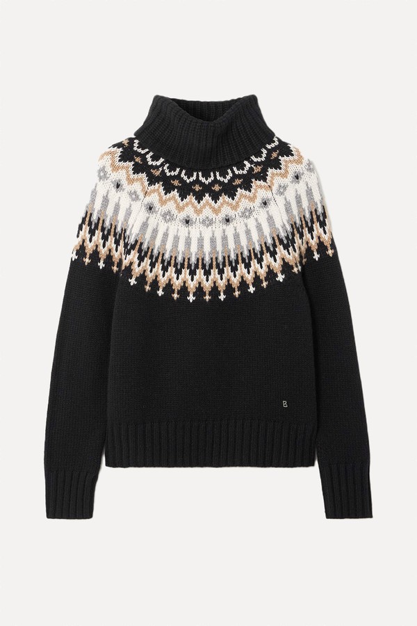 Ingrid Fair Isle Cashmere Turtleneck Sweater from Bogner
