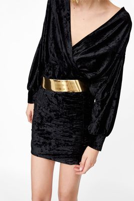 Velvet Dress from Zara