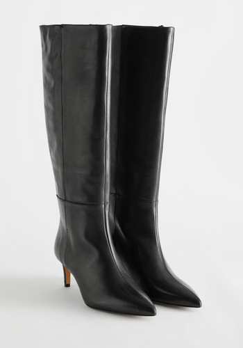 Leather Knee High Boots