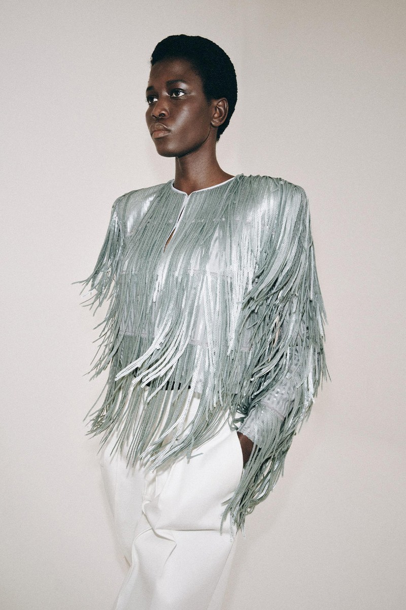 Fringed Sequin Jacket