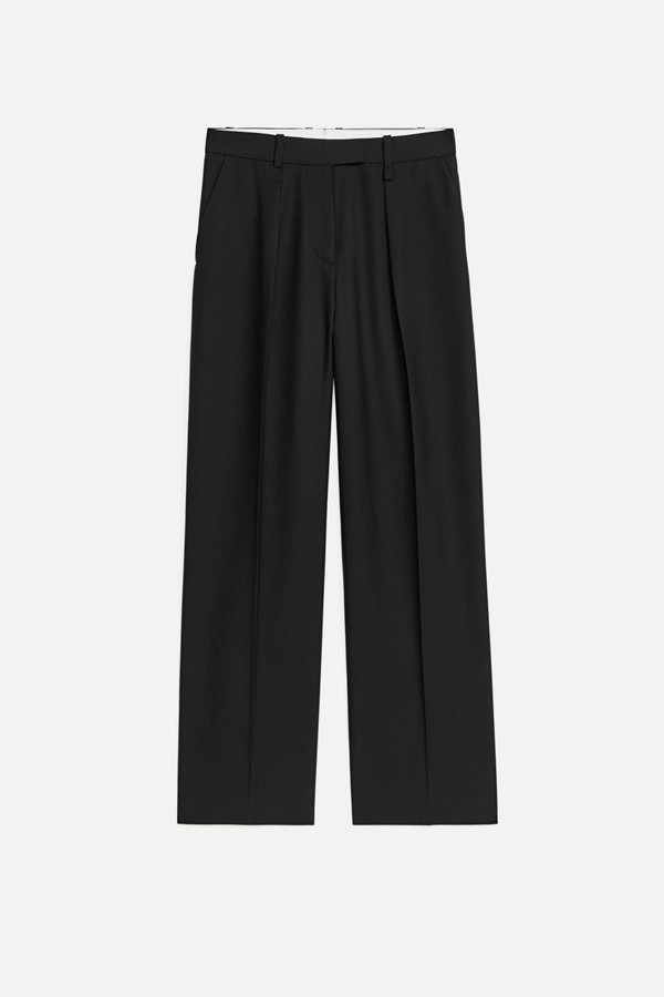 Wool Blend Twill Trousers from ARKET