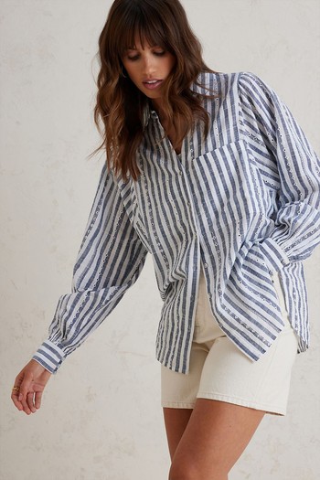 Oversized Stripe Shirt