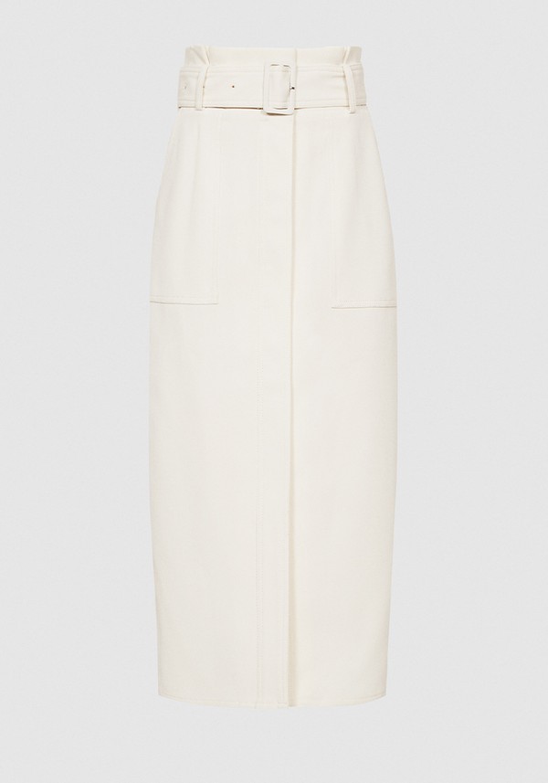Luno Belted Midi Skirt