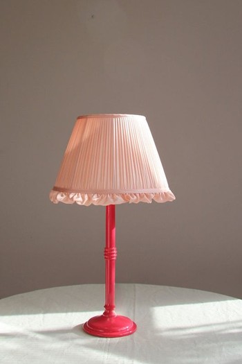 Silk Blush Lampshade, £100 | Imogen Pope London