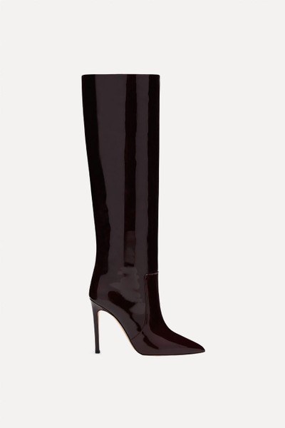 Rouge Noir Patent Stiletto Boots from Paris Texas