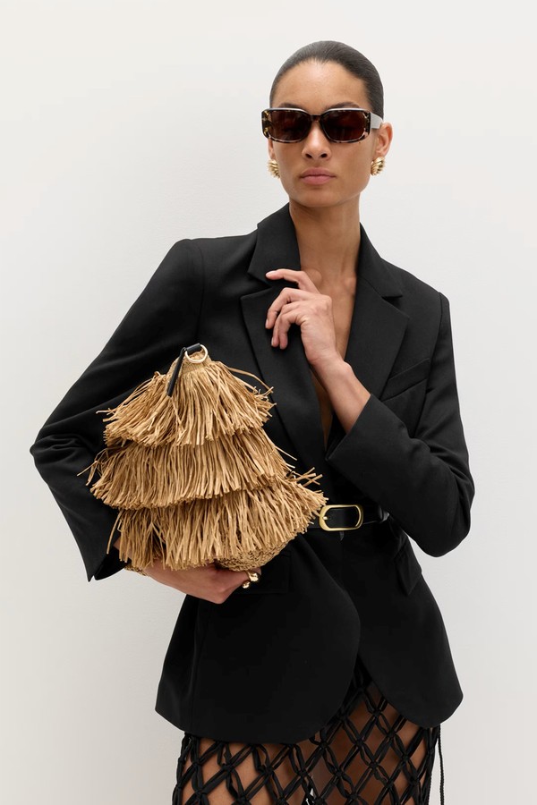 Fringed Clutch Bag