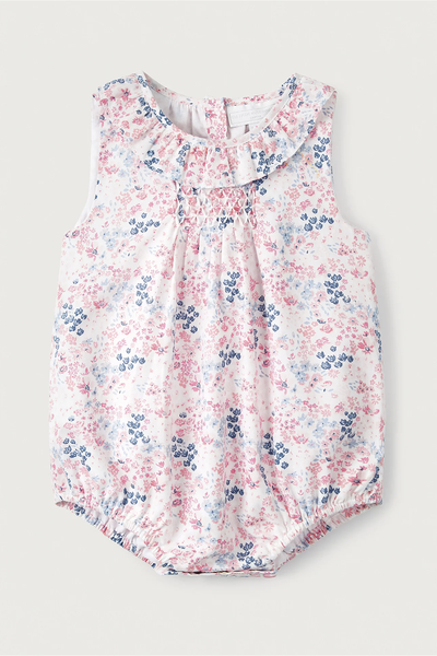 Melina Floral Bubble Romper from The White Company