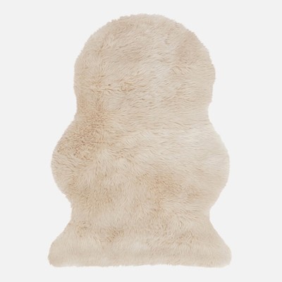 Faux Sheepskin Rug Honey from In Homeware