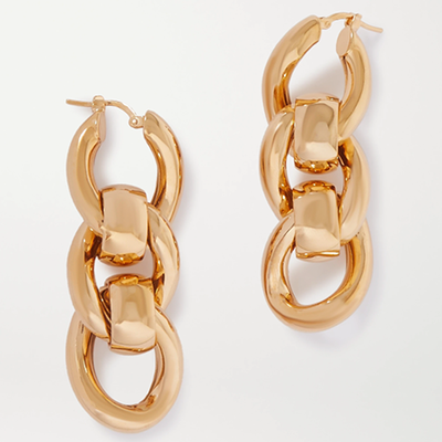 Gold Tone Earrings from Bottega Veneta