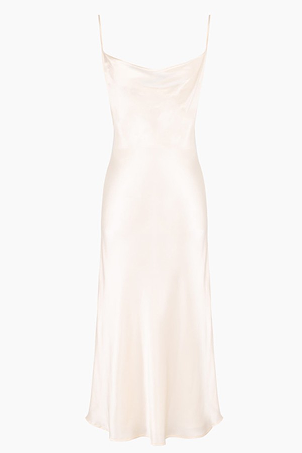 Silk 90s style Maxi Slip Dress from Sleeper