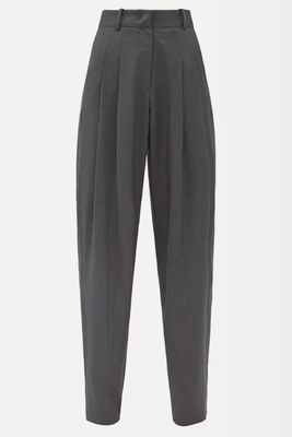 Gelso Pleated Tencel-Blend Trousers from The Frankie Shop