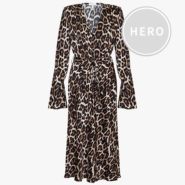 Annabelle Leopard Print Midi Dress from Ghost