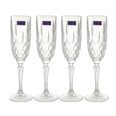 Four Pack Glass Flutes from Marquis By Waterford