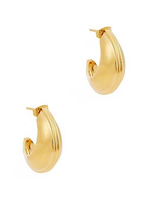 Ridge 18kt Gold-Plated Hoop Earrings from Missoma