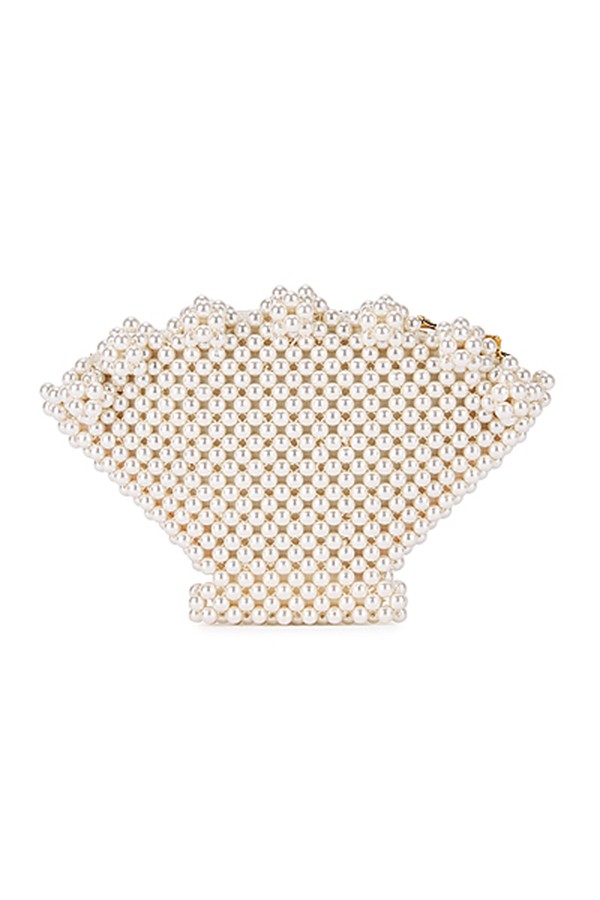 Faux Pearl Beaded Clutch from Shrimps