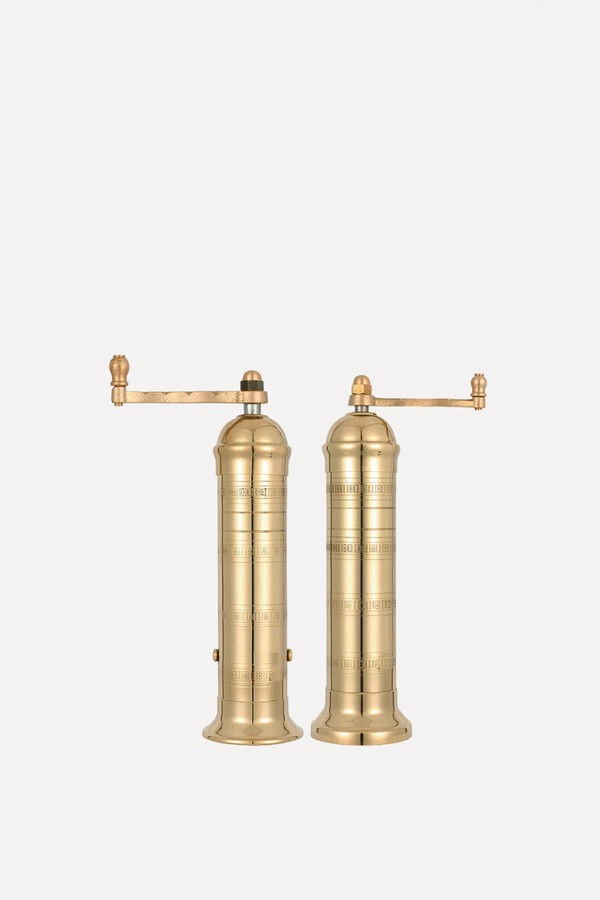 Brass Salt & Pepper Mill Set from Rebecca Udall