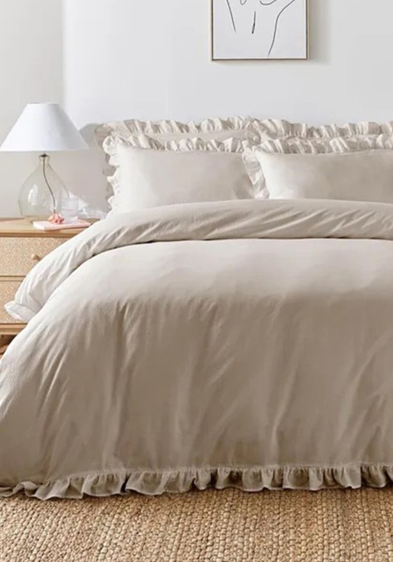 Appletree Cassia Frill 100% Cotton Duvet Cover & Pillowcase Set* 
