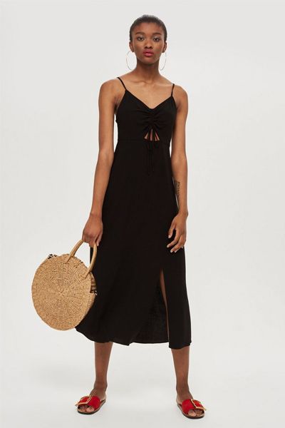 Knot Front Midi Dress from Topshop