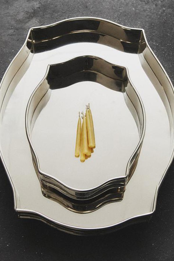 Silver Steel Tray