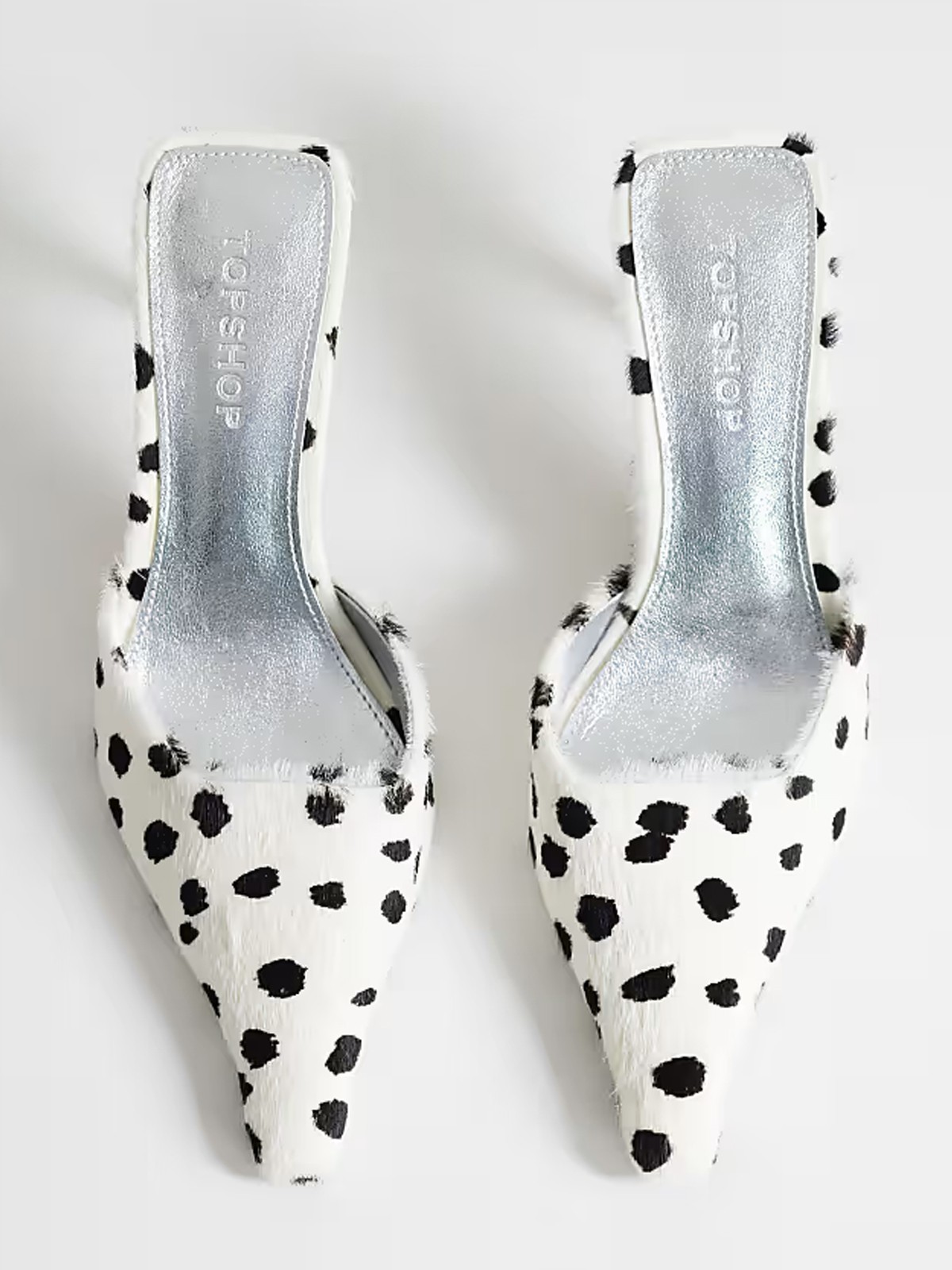 Alfie Real Hair On Leather Pointed Heeled Court Shoes from Topshop
