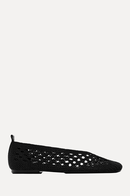 Braided Fabric Ballet Flats from Massimo Dutti