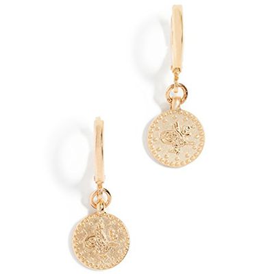 Coin Huggie Earrings from Shashi