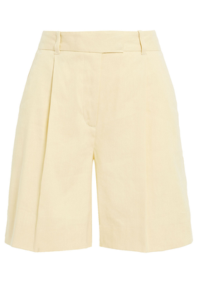 Felice Pleated Linen-Blend Shorts from Iris & Ink