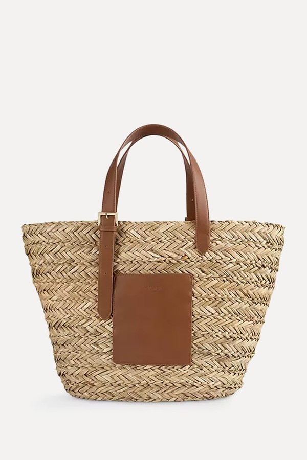 Raffia Leather Pocket Tote Bag from L.K.Bennett 