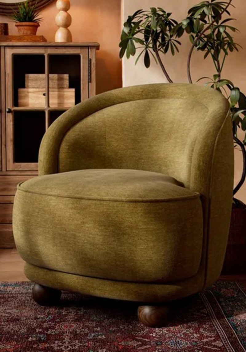 Goldie Frill Rutland Stripe Accent Chair* 