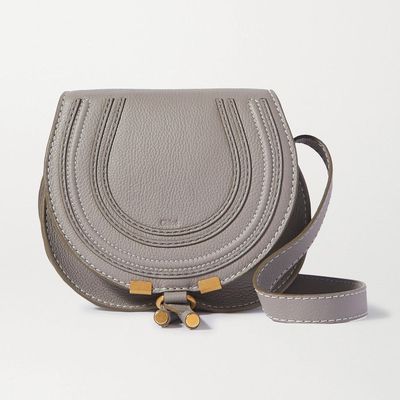 Marcie Mini Textured-Leather Shoulder Bag from Chloé