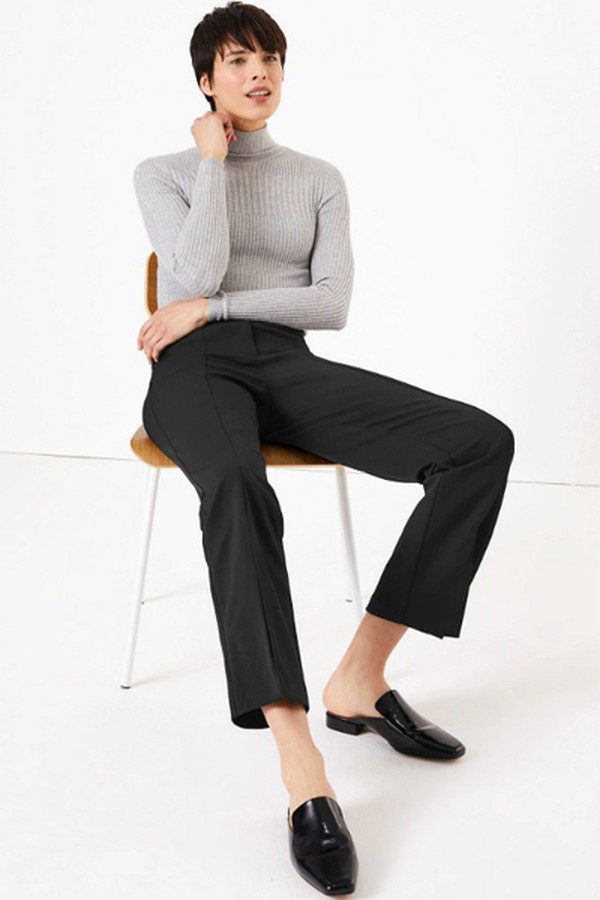 Straight Split Front Trousers from Marks & Spencer