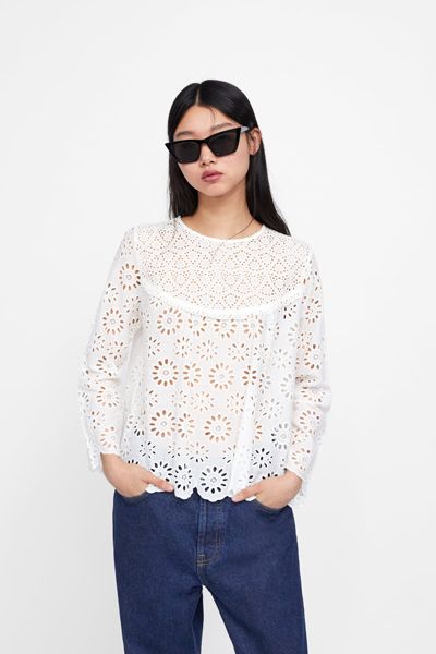 Cutwork Blouse from Zara