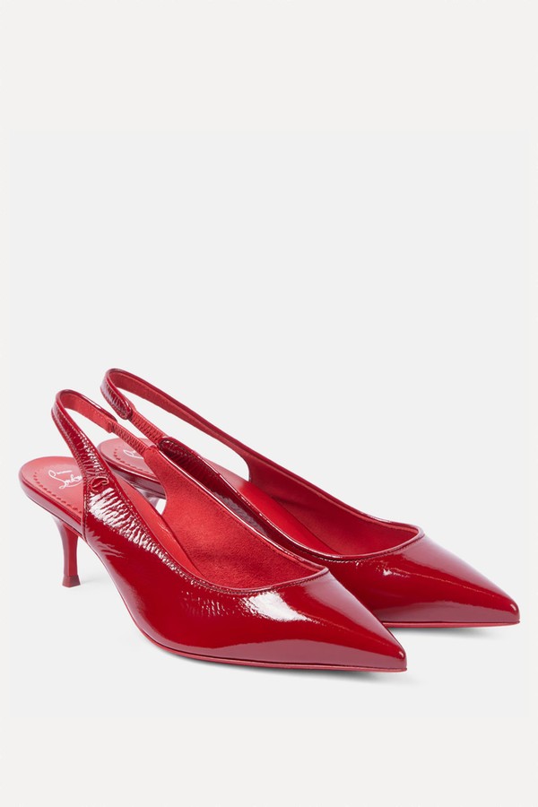 Sporty Kate Sling 55 Leather Slingback Pumps from Christian Louboutin