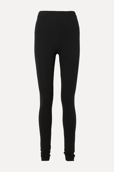 Cork Stretch-Jersey Leggings from Totême