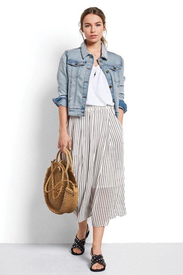 Marina Striped Skirt