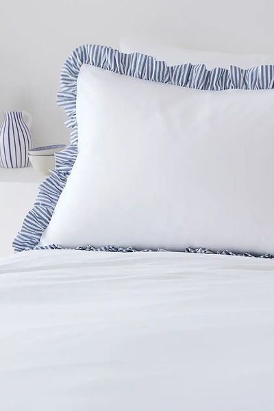 Hampton Frill Duvet Cover & Pillowcase Set from Dunelm