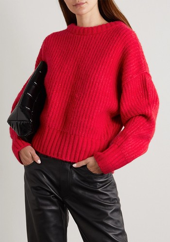 Red Selje Ribbed-Knit Sweater from Holzweiler